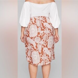 FTF faux wrap skirt NWOT
